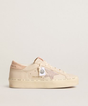 Hi Star LTD in nappa with suede star and pink Swarovski crystals