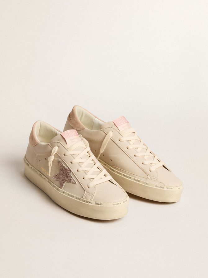 Hi Star LTD in nappa with suede star and pink Swarovski crystals - Image 2