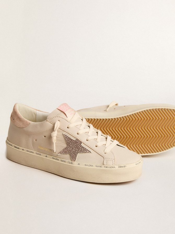 Hi Star LTD in nappa with suede star and pink Swarovski crystals - Image 4