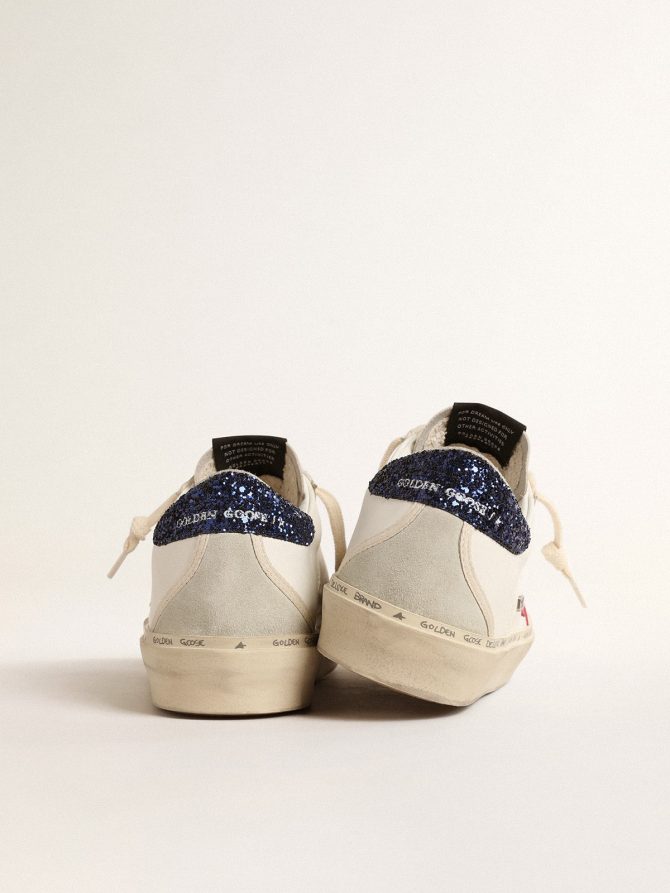 Hi Star with fuchsia leather star and blue glitter heel tab - Image 4
