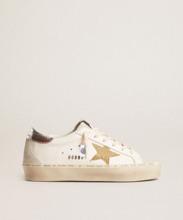 Hi Star with Swarovski crystal star and silver leather heel tab