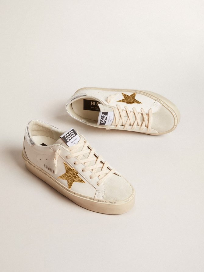 Hi Star with Swarovski crystal star and silver leather heel tab - Image 2
