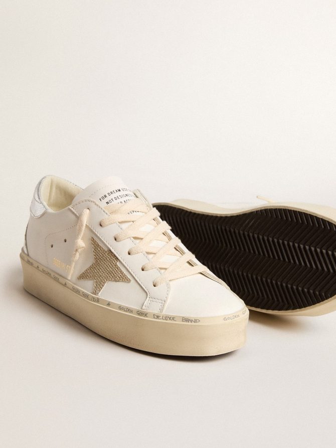 Women’s Hi Star with gold glitter star and lizard-print leather heel tab - Image 3