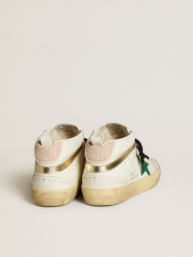 Bio-based Mid Star with green suede star and pink suede heel tab - Image 4