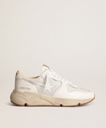 Women’s Running Sole in mesh and white nappa