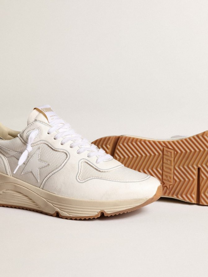 Women’s Running Sole in mesh and white nappa - Image 3