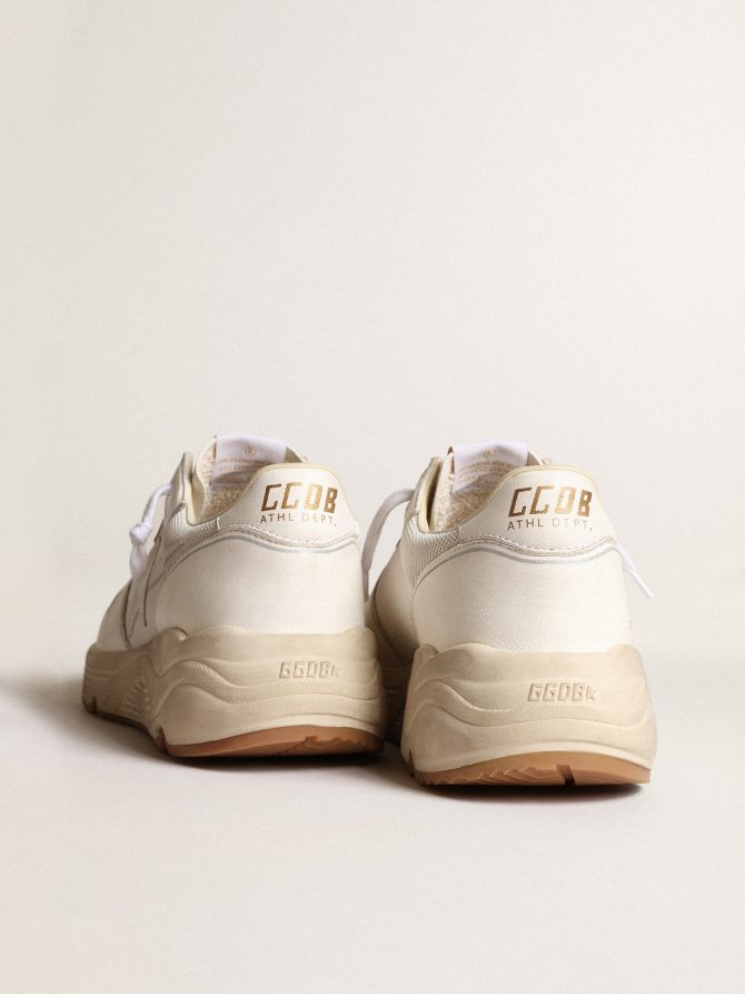 Women’s Running Sole in mesh and white nappa - Image 4