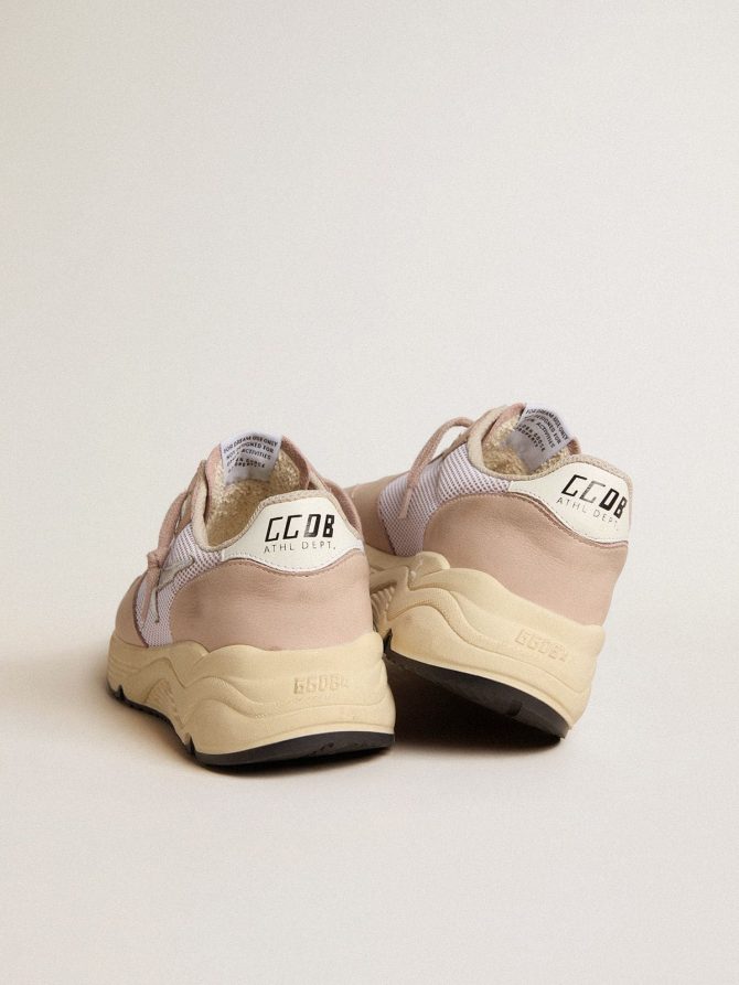 Women’s Running Sole in mesh and nubuck with silver metallic leather star - Image 4