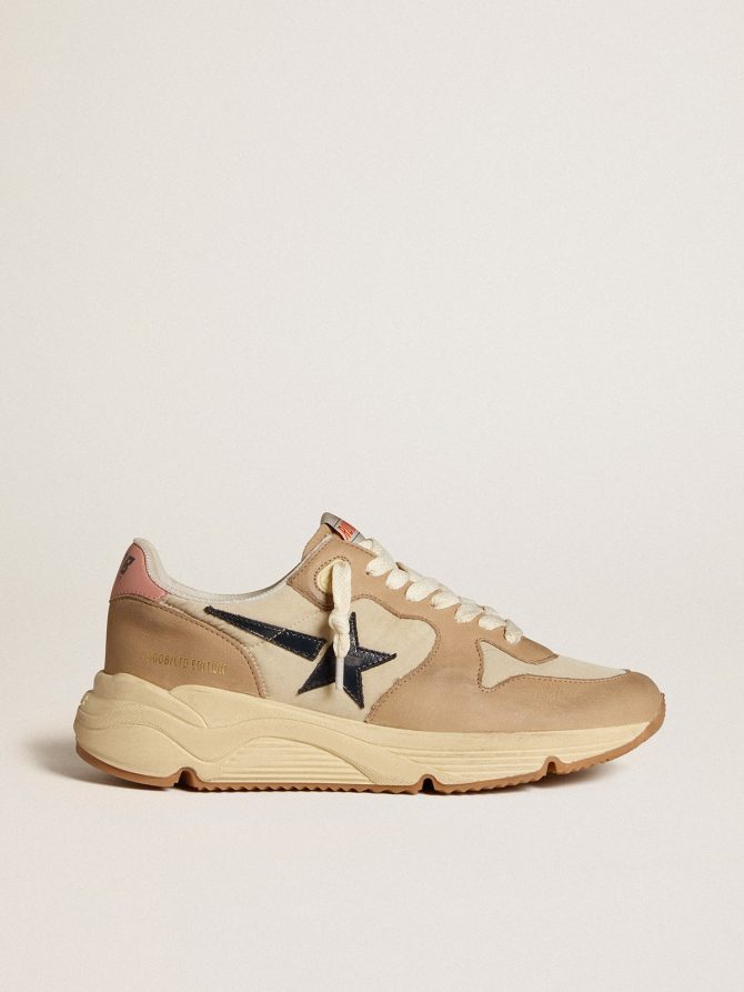 Running Sole LTD in nylon and nubuck with leather star and heel tab