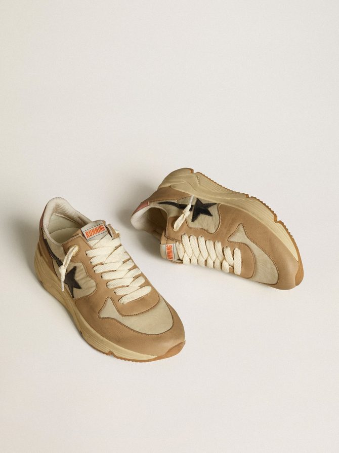 Running Sole LTD in nylon and nubuck with leather star and heel tab - Image 2