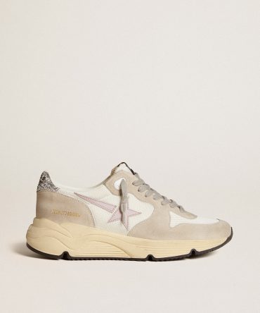 Running Sole LTD in mesh with leather star and glitter heel tab