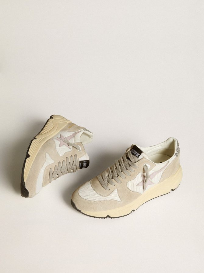 Running Sole LTD in mesh with leather star and glitter heel tab - Image 2