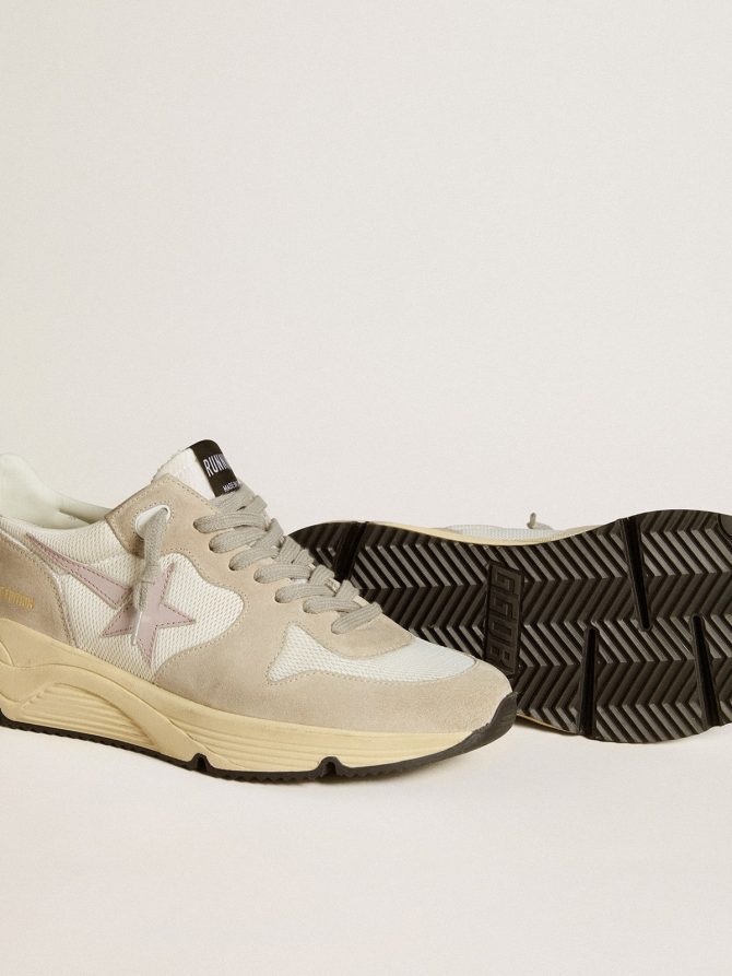 Running Sole LTD in mesh with leather star and glitter heel tab - Image 3