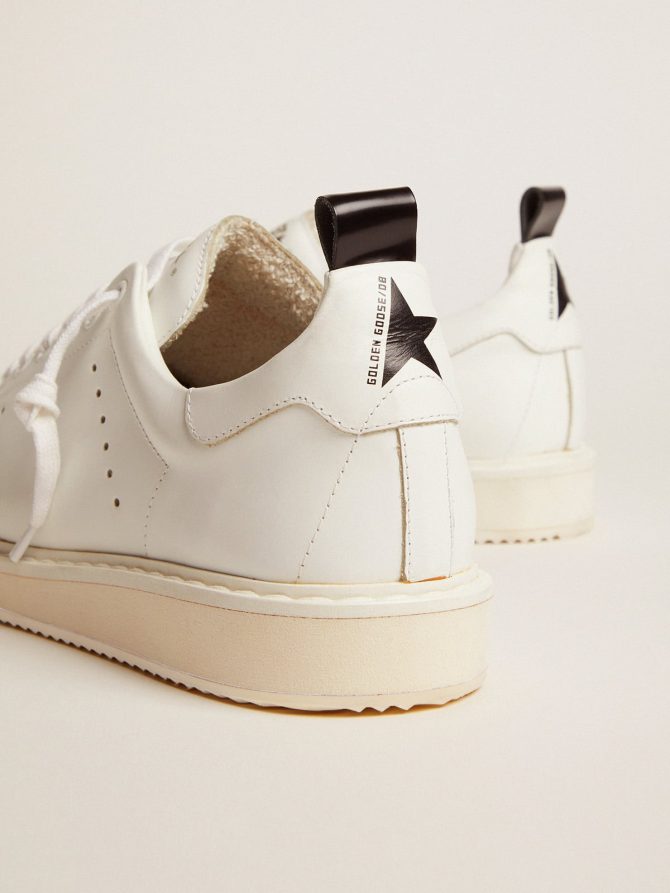 Starter sneakers in total white leather - Image 4
