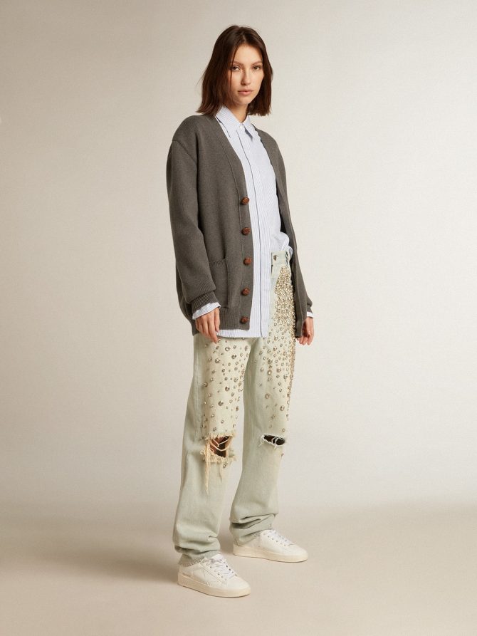 Women’s bio-based Stardan with white star and heel tab - Image 6