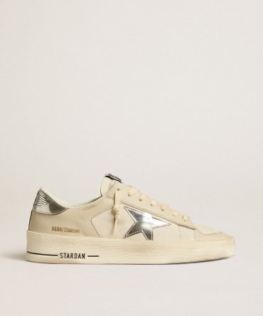 Stardan in nappa with silver mirror-effect star and heel tab