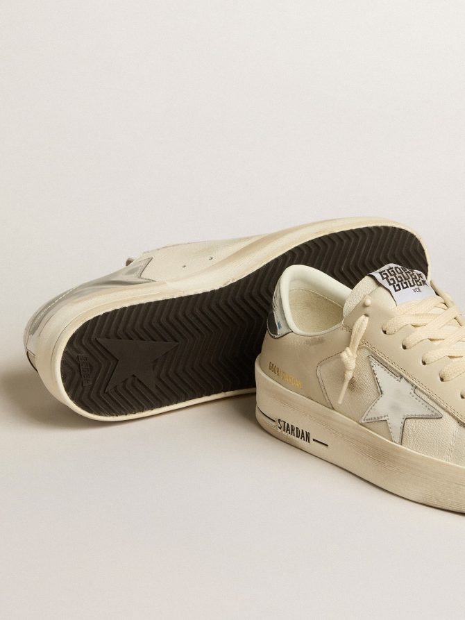 Stardan in nappa with silver mirror-effect star and heel tab - Image 3