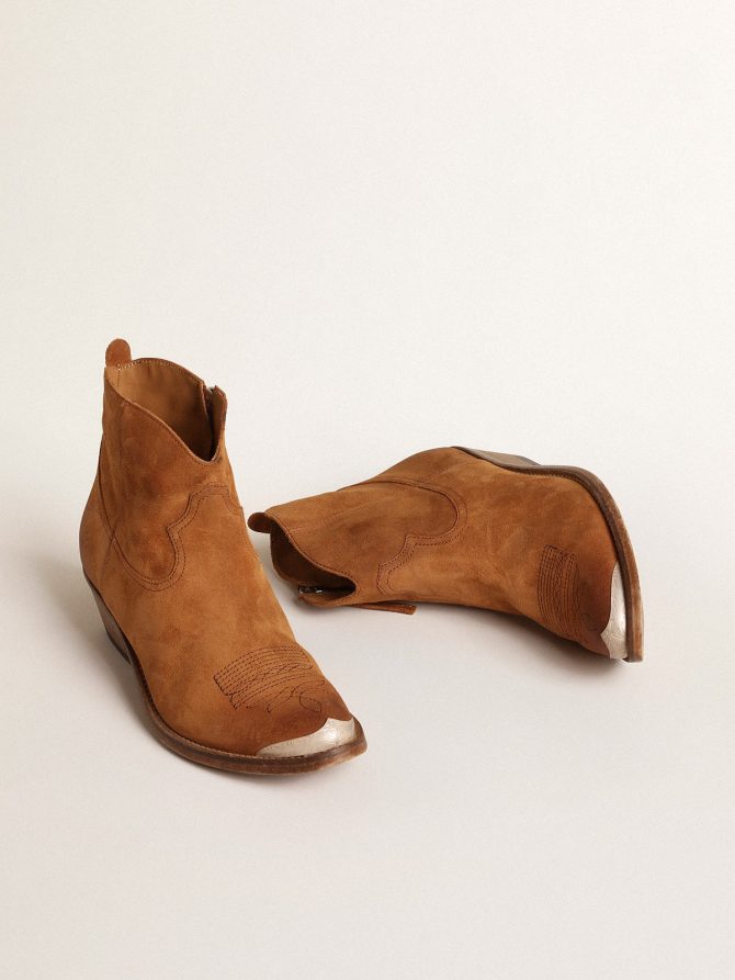 Young ankle boots in cognac-colored suede - Image 2