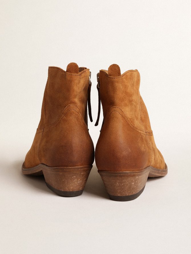 Young ankle boots in cognac-colored suede - Image 4