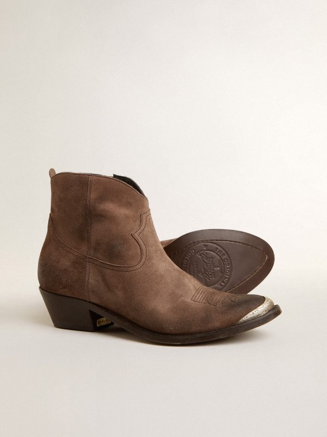 Young ankle boots in dark brown suede - Image 4