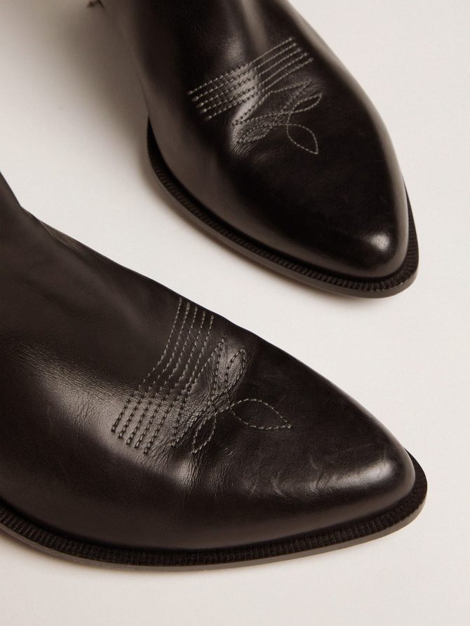 Women’s Sunset boots in black leather - Image 3