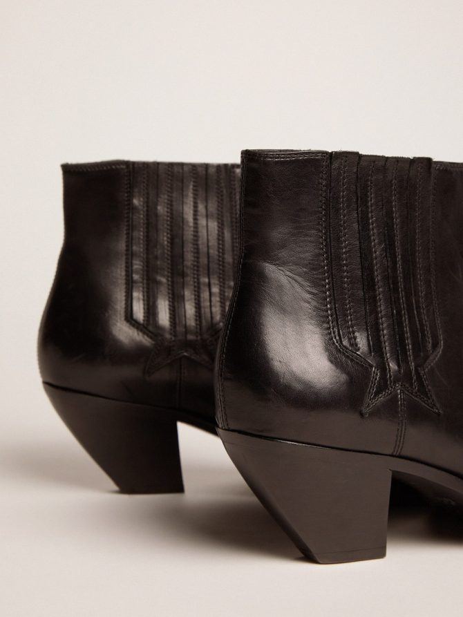 Women’s Sunset boots in black leather - Image 4