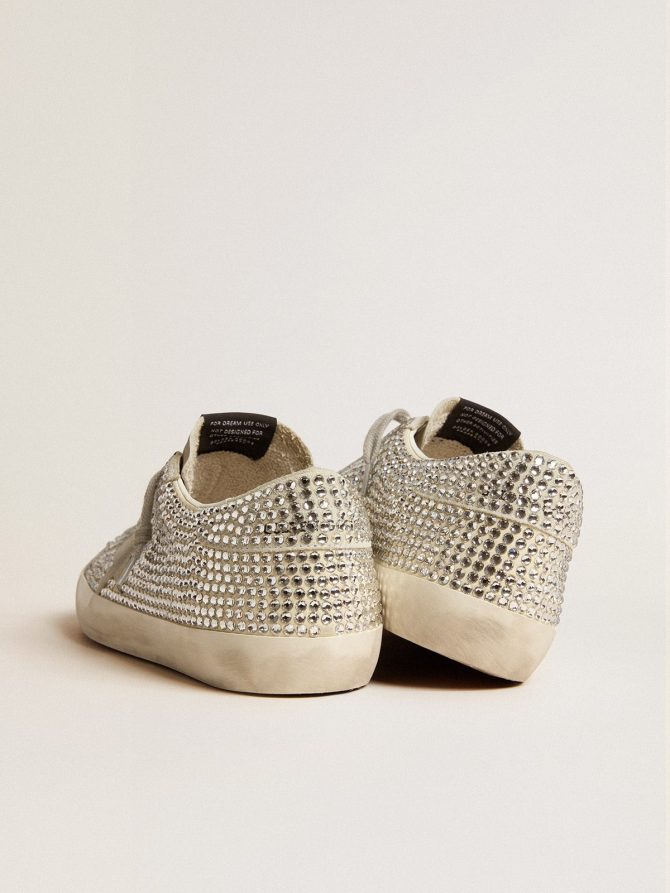 Super-Star in nubuck with Swarovski crystals and ice-gray suede star - Image 4