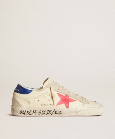 Women’s Super-Star in nappa with suede star and metallic leather heel tab