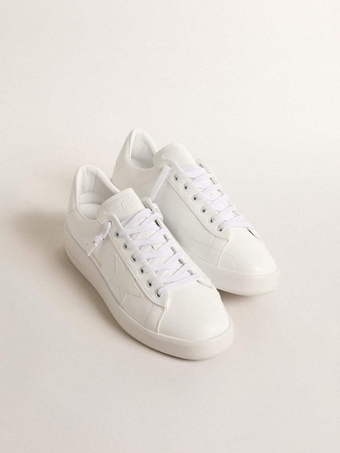Women’s bio-based Purestar with white star and heel tab - Image 2
