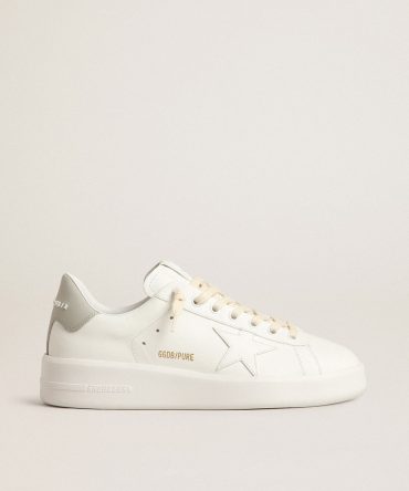 Purestar with white star and gray leather heel tab