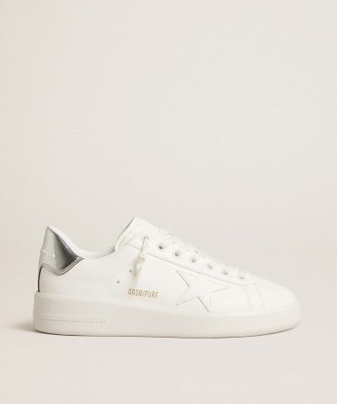 Women’s bio-based Purestar with white star and mirror-effect heel tab