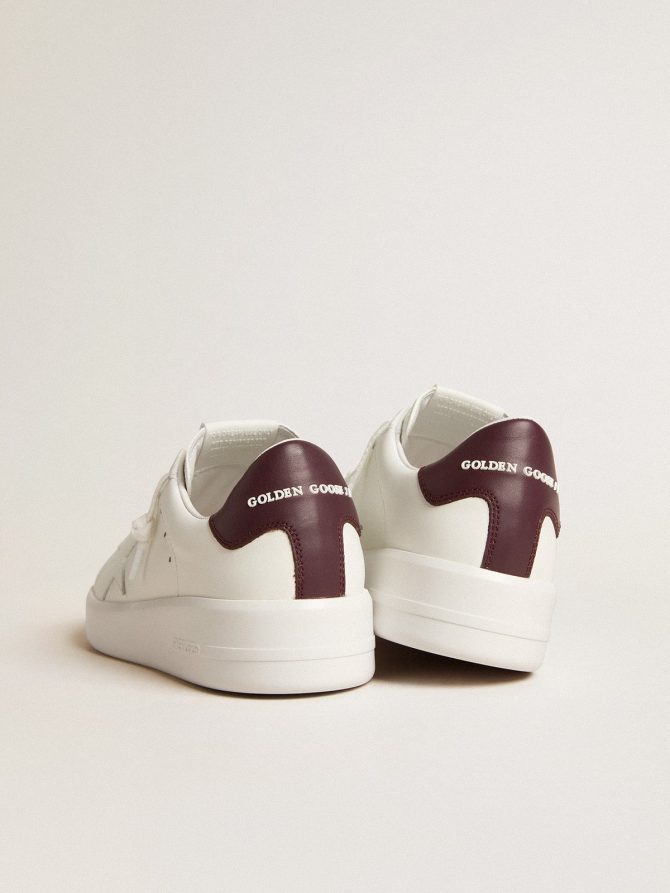 Purestar with white leather star and plum leather heel tab - Image 4