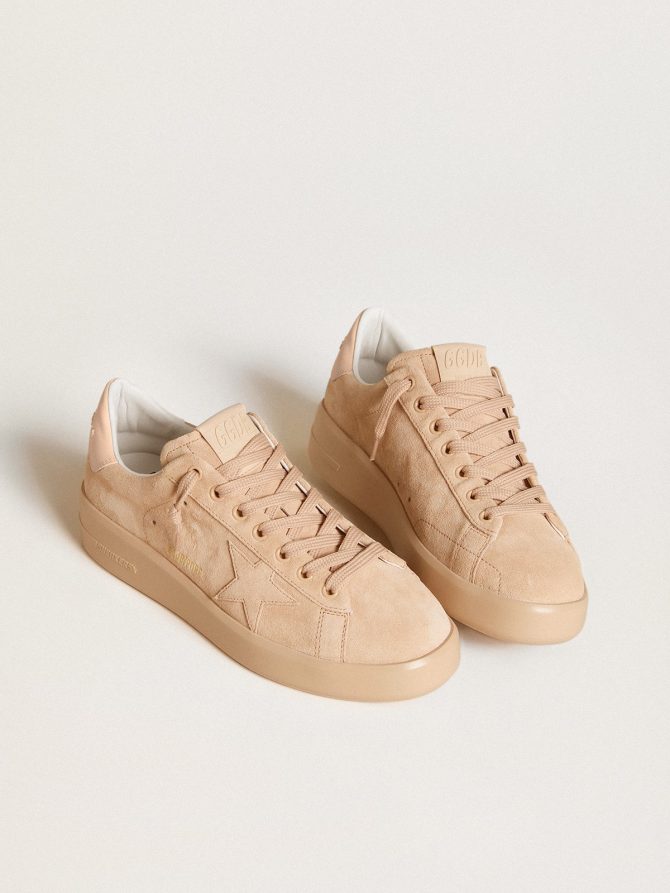 Purestar in suede with suede star and light pink leather heel tab - Image 2