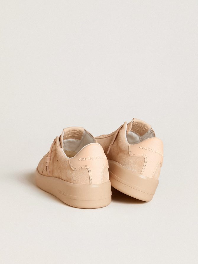 Purestar in suede with suede star and light pink leather heel tab - Image 4