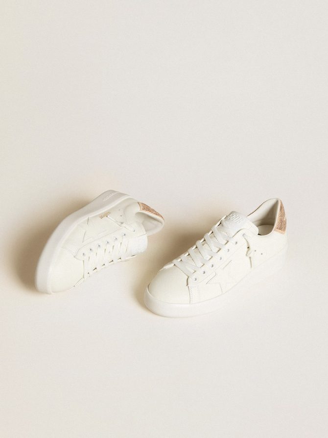 Purestar with leather star and suede heel tab with Swarovski crystals - Image 2