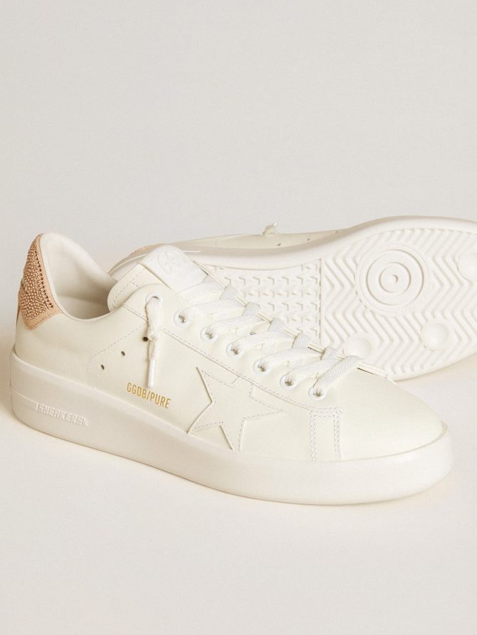 Purestar with leather star and suede heel tab with Swarovski crystals - Image 3