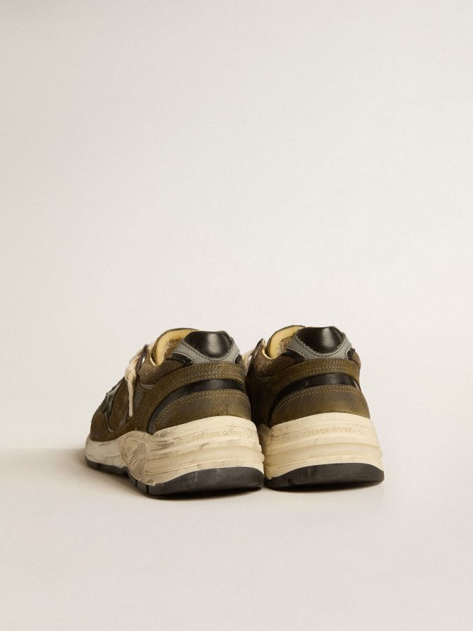 Women’s Dad-Star in suede and mesh with black leather star and heel tab - Image 5