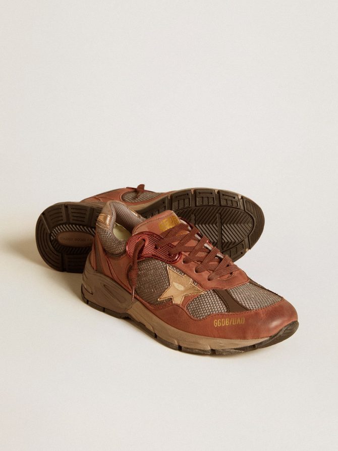 Women’s Dad-Star in nubuck with gold leather star and suede heel tab - Image 4