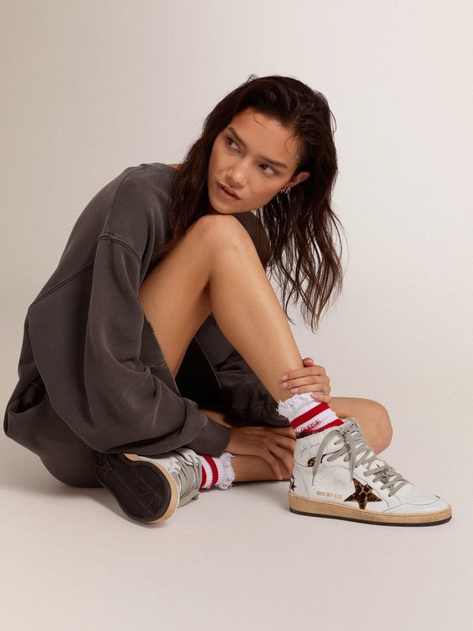 Women’s Sky-Star with signature and leopard print pony skin inserts - Image 3