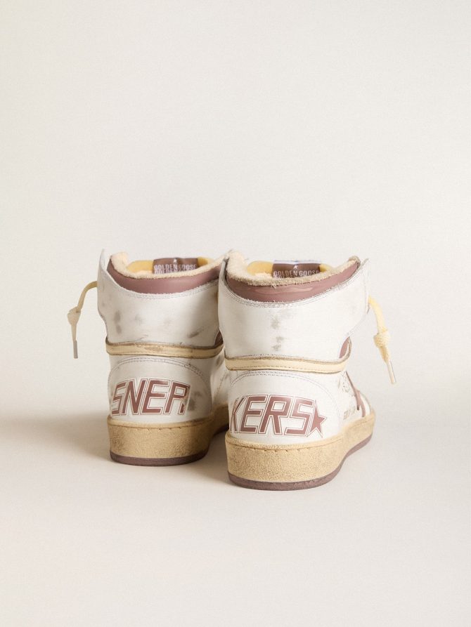 Sky-Star in white leather with pink leather star - Image 4