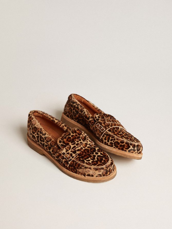 Women’s Jerry loafer in leopard-print pony skin - Image 2