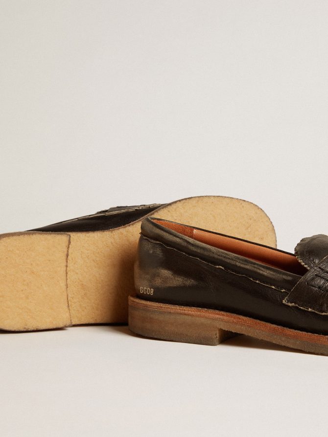 Jerry loafer in black leather - Image 4