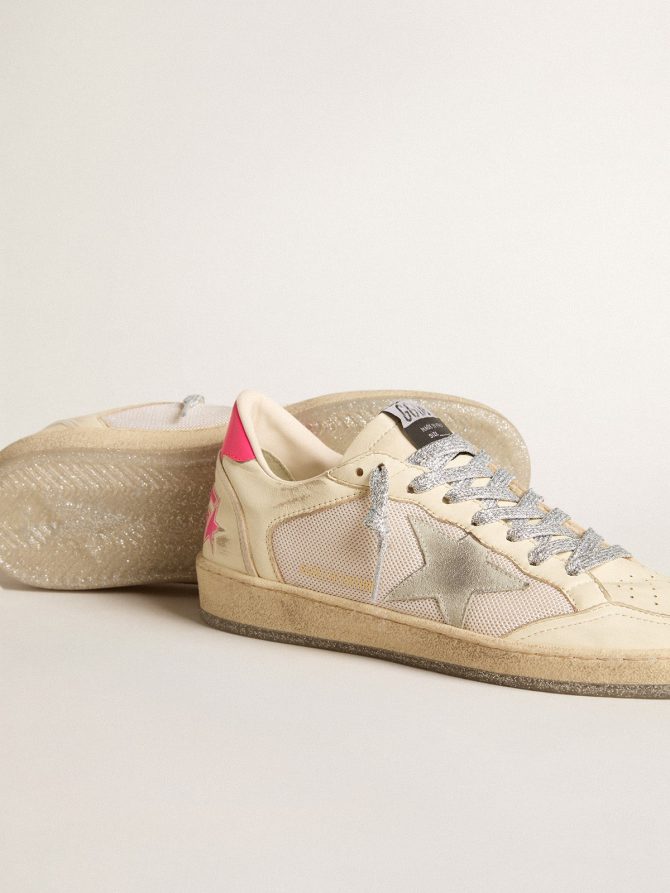 Women’s Ball Star LTD in nappa leather and mesh with suede star and leather heel tab - Image 3