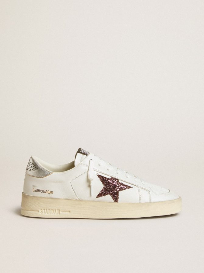Women’s Stardan in nappa with glitter star and metallic leather heel tab
