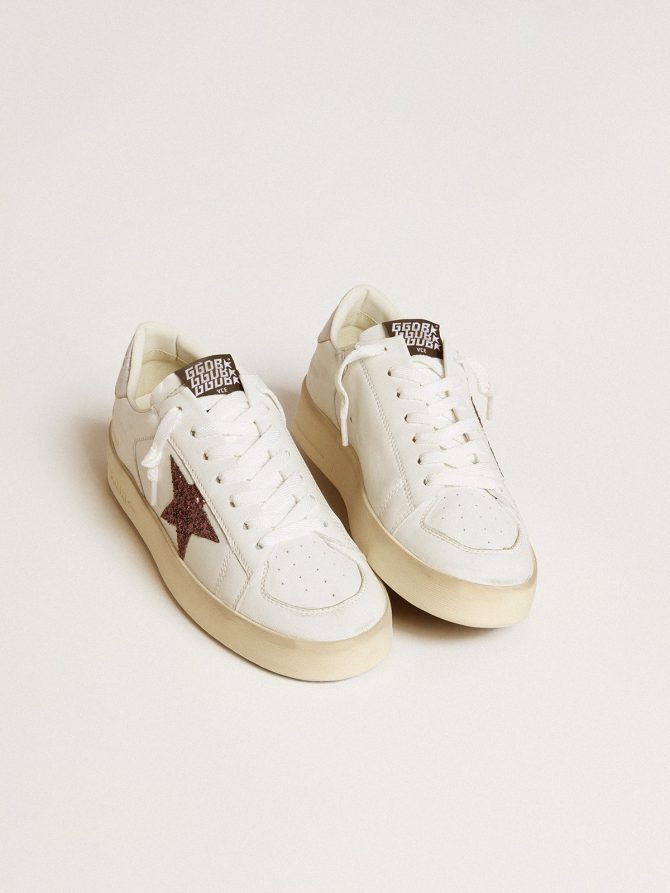 Women’s Stardan in nappa with glitter star and metallic leather heel tab - Image 2