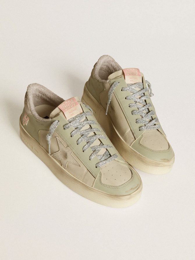 Stardan in nappa and leather with suede star and heel tab - Image 2
