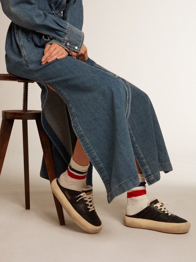 Women’s Space-Star Sabots with leather star and shearling lining - Image 3