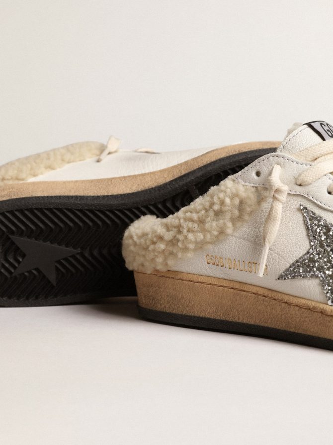 Ball Star Sabots with glitter star and shearling lining - Image 3