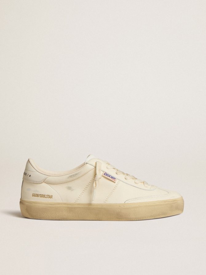 Women’s Soul Star in white nappa with white leather heel tab