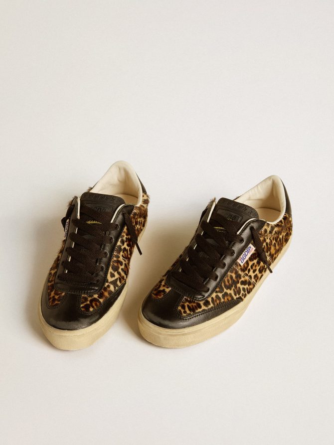 Soul Star in leopard-print pony skin with black nappa leather heel tab and inserts - Image 2